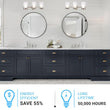 Load image into Gallery viewer, Bathroom Light Fixtures, 4000K, Dimmable, Brushed Nickel Finish, Wall Mount, Damp Location, Vanity Lighting - LEDMyPlace