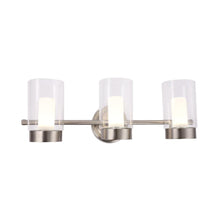 Load image into Gallery viewer, Bathroom Light Fixtures, 4000K, Dimmable, Brushed Nickel Finish, Wall Mount, Damp Location, Vanity Lighting - LEDMyPlace