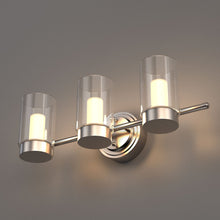 Load image into Gallery viewer, Bathroom Light Fixtures, 4000K, Dimmable, Brushed Nickel Finish, Wall Mount, Damp Location, Vanity Lighting - LEDMyPlace