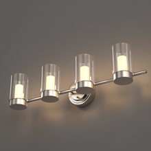 Load image into Gallery viewer, Bathroom Light Fixtures, 4000K, Dimmable, Brushed Nickel Finish, Wall Mount, Damp Location, Vanity Lighting - LEDMyPlace