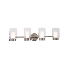 Load image into Gallery viewer, Bathroom Light Fixtures, 4000K, Dimmable, Brushed Nickel Finish, Wall Mount, Damp Location, Vanity Lighting - LEDMyPlace