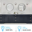 Load image into Gallery viewer, Bathroom Light Fixtures, 4000K, Dimmable, Brushed Nickel Finish, Wall Mount, Damp Location, Vanity Lighting - LEDMyPlace