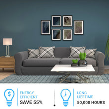 Load image into Gallery viewer, Bedside Table Lamp with USB Port and Outlet, 28 inch, Brushed Nickel Finish, with 1pc Switch,1pcs outlets,1pc USB 1 Type C, For Living Room, Dorm, Bedroom Lamp - LEDMyPlace