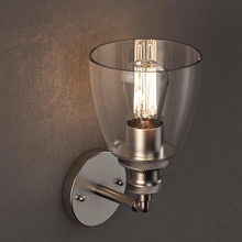 Load image into Gallery viewer, Bell Shape Wall Sconce Lighting Fixture, Brushed Nickel Finish, E26 Base, UL Listed for Dry Location, 3 Years Warranty - LEDMyPlace