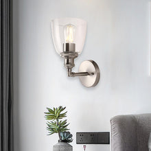 Load image into Gallery viewer, Bell Shape Wall Sconce Lighting Fixture, Brushed Nickel Finish, E26 Base, UL Listed for Dry Location, 3 Years Warranty - LEDMyPlace