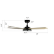 Load image into Gallery viewer, Explorer 52 in. (5-Blade) Best Smart Ceiling Fan w/ Light &amp; Remote, Black/Marble Pattern Finish, Works w/ Alexa/Google Home/Siri