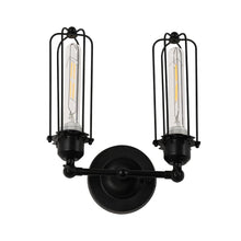 Load image into Gallery viewer, Birdcage Shape Bathroom Light Fixtures, Matte Black Finish, 1 - Light/2 - Light, E26 Base, UL Listed, For Dry Locations, Wall Mount, Bathroom Vanity Lighting - LEDMyPlace