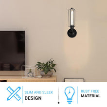 Load image into Gallery viewer, Birdcage Shape Bathroom Light Fixtures, Matte Black Finish, 1 - Light/2 - Light, E26 Base, UL Listed, For Dry Locations, Wall Mount, Bathroom Vanity Lighting - LEDMyPlace