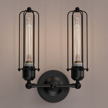 Load image into Gallery viewer, Birdcage Shape Bathroom Light Fixtures, Matte Black Finish, 1 - Light/2 - Light, E26 Base, UL Listed, For Dry Locations, Wall Mount, Bathroom Vanity Lighting - LEDMyPlace