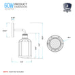 Load image into Gallery viewer, Birdcage Shape Bathroom Light Fixtures, Wall Mount, Matte Black with Clear Glass Shade, 1 - Light/2 - Light/3 - Light, E26 Base, For Damp Locations, Vanity Lighting - LEDMyPlace