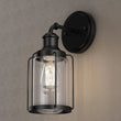 Load image into Gallery viewer, Birdcage Shape Bathroom Light Fixtures, Wall Mount, Matte Black with Clear Glass Shade, 1 - Light/2 - Light/3 - Light, E26 Base, For Damp Locations, Vanity Lighting - LEDMyPlace