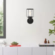 Load image into Gallery viewer, Birdcage Shape Bathroom Light Fixtures, Wall Mount, Matte Black with Clear Glass Shade, 1 - Light/2 - Light/3 - Light, E26 Base, For Damp Locations, Vanity Lighting - LEDMyPlace