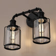 Load image into Gallery viewer, Birdcage Shape Bathroom Light Fixtures, Wall Mount, Matte Black with Clear Glass Shade, 1 - Light/2 - Light/3 - Light, E26 Base, For Damp Locations, Vanity Lighting - LEDMyPlace