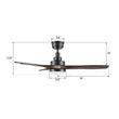 Load image into Gallery viewer, BONELLI 48 inch 3 - Blade Ceiling Fan with LED Light &amp; Remote - LEDMyPlace
