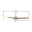 Load image into Gallery viewer, BONELLI 48 inch 3 - Blade Ceiling Fan with LED Light &amp; Remote - LEDMyPlace