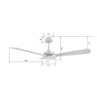 Load image into Gallery viewer, BRISA 52 inch 3 - Blade Smart Ceiling Fan with LED Light &amp; Remote - LEDMyPlace
