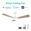 Load image into Gallery viewer, BRISA 52 inch 3 - Blade Smart Ceiling Fan with LED Light &amp; Remote - LEDMyPlace