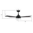 Load image into Gallery viewer, BRISA 52 inch 5 - Blade Smart Ceiling Fan with LED Light &amp; Remote - LEDMyPlace