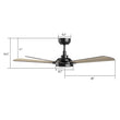 Load image into Gallery viewer, BRISA 52 inch 5 - Blade Smart Ceiling Fan with LED Light &amp; Remote - LEDMyPlace