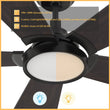 Load image into Gallery viewer, BRISA 52 inch 5 - Blade Smart Ceiling Fan with LED Light &amp; Remote - LEDMyPlace