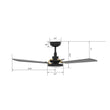 Load image into Gallery viewer, BRISA 56 inch 3 - Blade Smart Ceiling Fan with LED Light &amp; Remote - LEDMyPlace