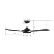 Load image into Gallery viewer, BRISA 56 inch 3 - Blade Smart Ceiling Fan with LED Light &amp; Remote - LEDMyPlace