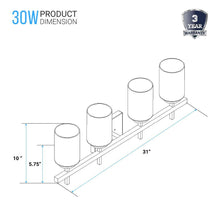 Load image into Gallery viewer, Brushed Nickel Bathroom Light Fixtures with Opal Glass Shades, Wall Mount, 4000K (Cool White), Vanity Lighting, ETL Listed, Cylinder Shape Bath Bar Light - LEDMyPlace