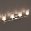 Load image into Gallery viewer, Brushed Nickel Bathroom Light Fixtures with Opal Glass Shades, Wall Mount, 4000K (Cool White), Vanity Lighting, ETL Listed, Cylinder Shape Bath Bar Light - LEDMyPlace