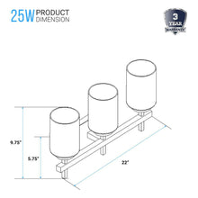 Load image into Gallery viewer, Brushed Nickel Bathroom Light Fixtures with Opal Glass Shades, Wall Mount, 4000K (Cool White), Vanity Lighting, ETL Listed, Cylinder Shape Bath Bar Light - LEDMyPlace