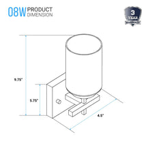 Load image into Gallery viewer, Brushed Nickel Bathroom Light Fixtures with Opal Glass Shades, Wall Mount, 4000K (Cool White), Vanity Lighting, ETL Listed, Cylinder Shape Bath Bar Light - LEDMyPlace
