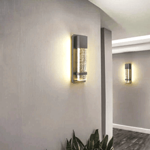 Load image into Gallery viewer, Bubble Glass LED Indoor Outdoor Wall Sconce Light, 12W, Dimmable, 4000K, 600lm, ETL Listed(Wet Location), For Front Door, Doorway, Foyer, Corridor, Balcony, Patio and Porch - LEDMyPlace