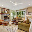 Load image into Gallery viewer, CALEN 44 inch 3 - Blade Flush Mount Smart Ceiling Fan with LED Light &amp; Remote - LEDMyPlace