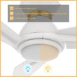 Load image into Gallery viewer, CALEN 44 inch 3 - Blade Flush Mount Smart Ceiling Fan with LED Light &amp; Remote - LEDMyPlace