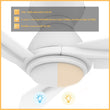 Load image into Gallery viewer, CALEN 48 inch 3 - Blade Flush Mount Smart Ceiling Fan with LED Light &amp; Remote - LEDMyPlace
