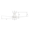 Load image into Gallery viewer, CALEN 48 inch 3 - Blade Flush Mount Smart Ceiling Fan with LED Light &amp; Remote - LEDMyPlace