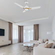 Load image into Gallery viewer, CALEN 48 inch 3 - Blade Smart Ceiling Fan with LED Light &amp; Remote - LEDMyPlace