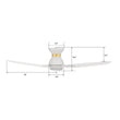 Load image into Gallery viewer, CALEN 52 inch 3 - Blade Flush Mount Smart Ceiling Fan with LED Light &amp; Remote - LEDMyPlace