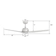 Load image into Gallery viewer, CALEN 52 inch 3 - Blade Smart Ceiling Fan with LED Light &amp; Remote - LEDMyPlace