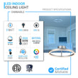 Load image into Gallery viewer, Ceiling Lamp, Circle Shade Led Round Shade Ceiling Lights for Bedroom Hallway, 31W, 3000K, 1285LM, Simple Close to Ceiling Fixtures, Dimmable, Aluminum Body Finish - LEDMyPlace