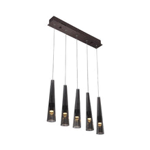 Load image into Gallery viewer, Chandeliers 5 - lights, Dining Room Lighting Fixtures, 25W, 3000K, 1250LM, Hanging Light with Wires For Kitchen Island Dining Room Living Room Cafe Pub - LEDMyPlace