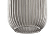 Load image into Gallery viewer, Circulus Chrome Gray Ribbed Glass Indoor &amp; Outdoor Best Pendant Light - LEDMyPlace