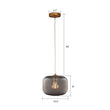 Load image into Gallery viewer, Circulus Chrome Gray Ribbed Glass Indoor &amp; Outdoor Best Pendant Light - LEDMyPlace