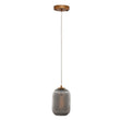 Load image into Gallery viewer, Circulus Chrome Gray Ribbed Glass Indoor &amp; Outdoor Best Pendant Light - LEDMyPlace