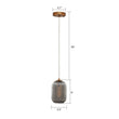 Load image into Gallery viewer, Circulus Chrome Gray Ribbed Glass Indoor &amp; Outdoor Best Pendant Light - LEDMyPlace