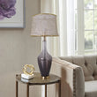 Load image into Gallery viewer, Clavel Translucent Glass Best Table Lamp 31 Inch - Gray Ombre/Golden Yarn Shade (Set of 2) - LEDMyPlace