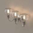 Load image into Gallery viewer, Clear Glass Bathroom Light Fixtures, Wall Mount, 2 - Head/3 - Head, E26 Base Brushed Nickel Finish, Vanity Lighting - LEDMyPlace