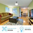 Load image into Gallery viewer, Clear Glass Dome Shape Semi Flush Mount Ceiling Lights, Brushed Nickel Finish, E26 Base, Ceiling Mounting, UL Listed for Damp Location - LEDMyPlace