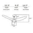 Load image into Gallery viewer, CRANSTON 52 inch 3 - Blade No Light Smart Ceiling Fan with Remote - LEDMyPlace