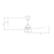 Load image into Gallery viewer, CRANSTON 52 inch 3 - Blade Smart Ceiling Fan with LED Light &amp; Remote - LEDMyPlace