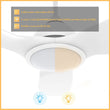 Load image into Gallery viewer, CRANSTON 52 inch 3 - Blade Smart Ceiling Fan with LED Light &amp; Remote - LEDMyPlace